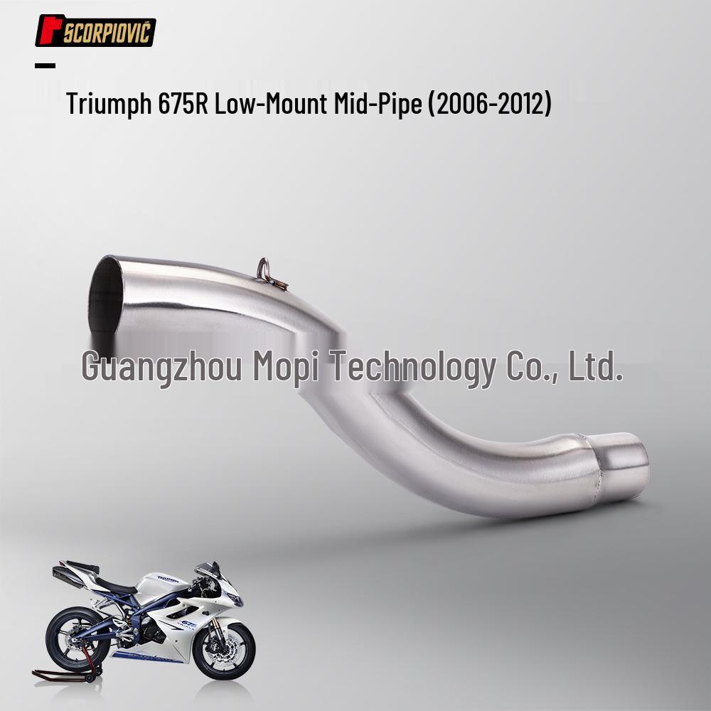 Motorcycle 675 Carbon Fiber Tail Modification Exhaust Muffler, 2006-2017