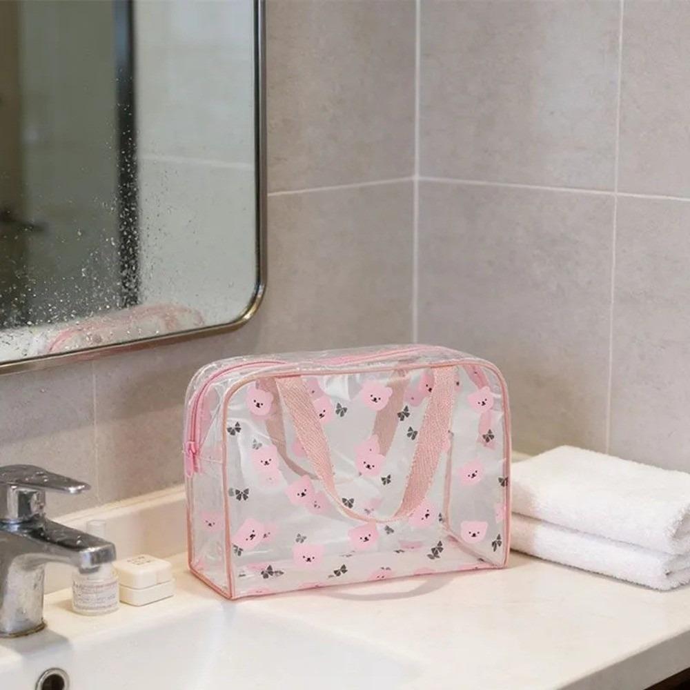 Langlebige Toilettentasche mit großem Fassungsvermögen, wasserdichte PVC-Make-up-Tasche, Schwimmtasche