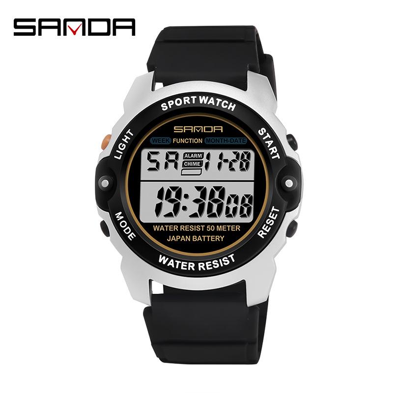 Sanda Unisex Multifunctional Electronic Sport Watch for Students