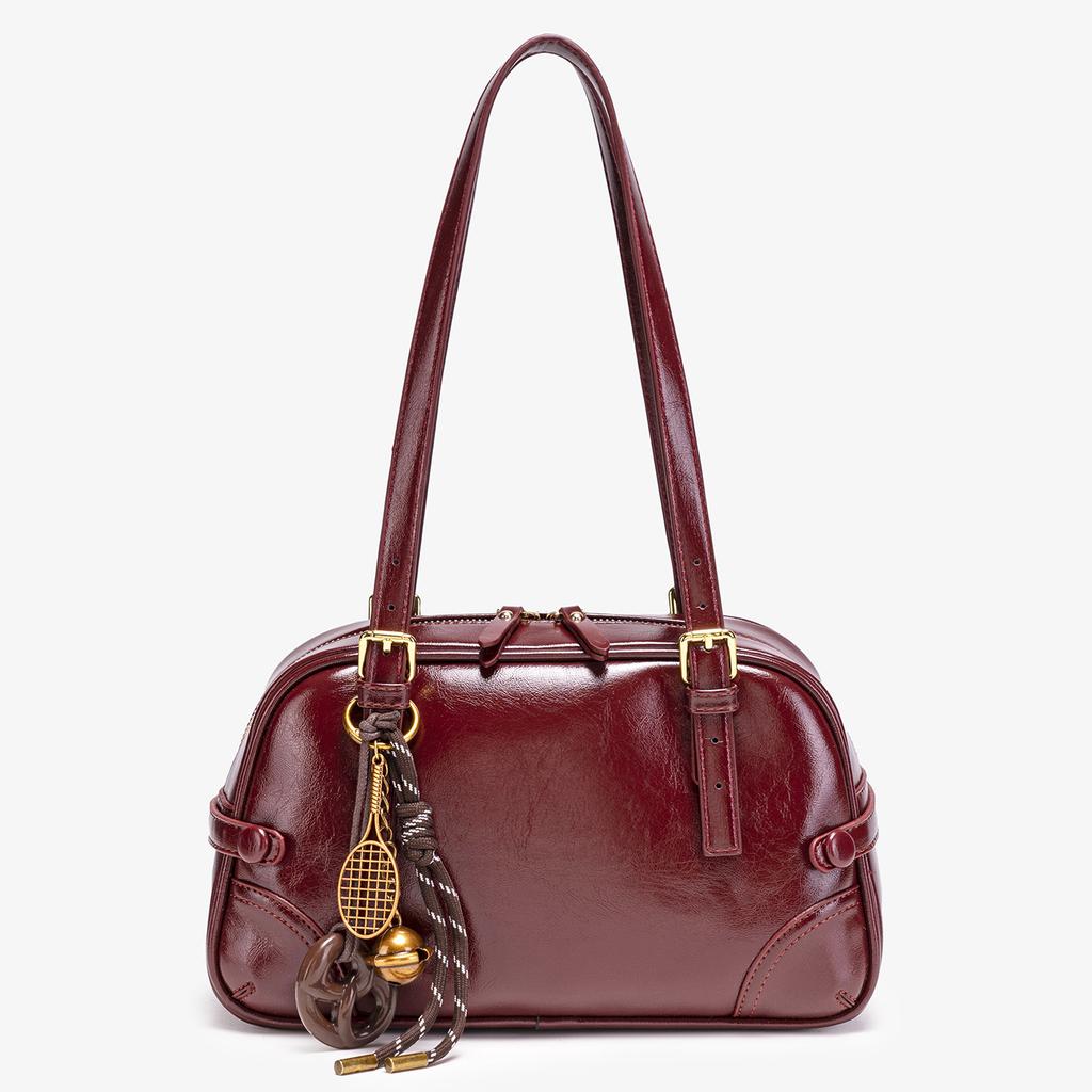 Premium Retro Women'S Large-Capacity Bag, Foreign-Style Women'S Portable Boston Bag, Commuter Shoulder Bag