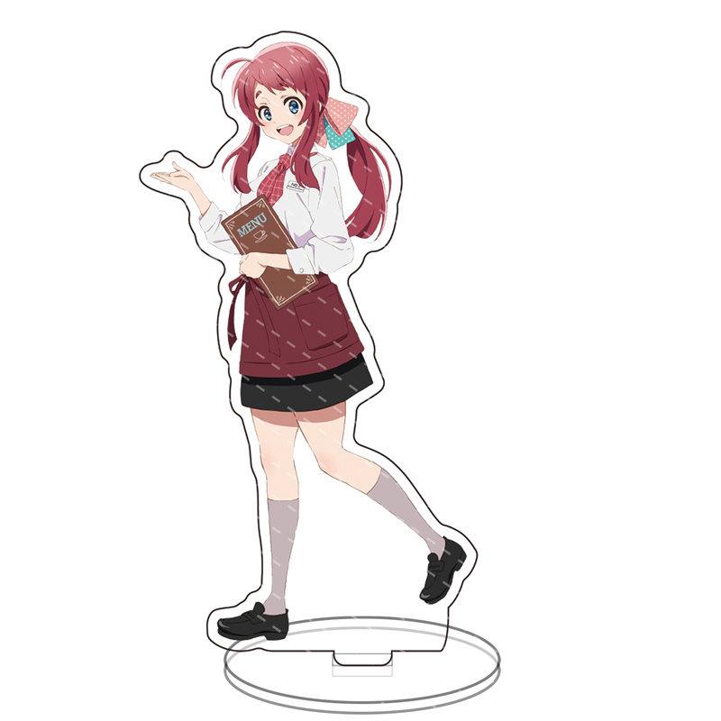 ZOMBIE LAND SAGA Two Sided Acrylic Stand Figures Model Plate Hoshikawa Lily Minamoto Sakura Standing Sign Desk Decor