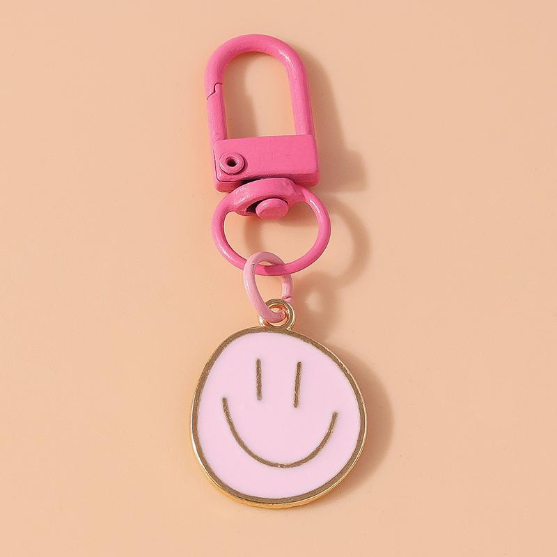 Lovely Smile Face Keychain Emoticon Keyring Pendants for Men Women Key Holder Handbag Decor Pendant DIY Jewelry Gifts