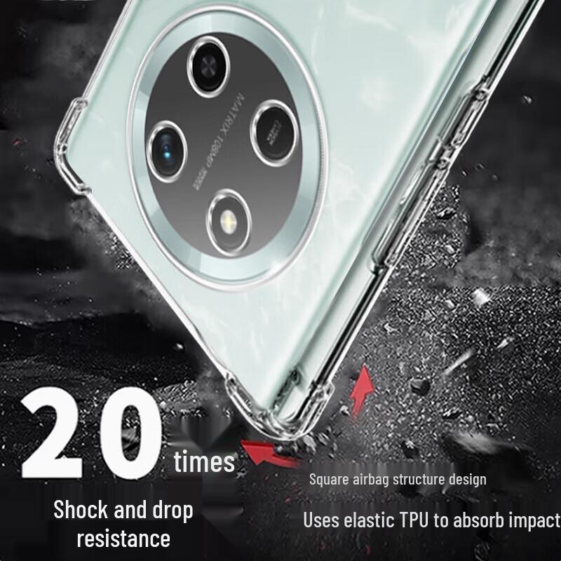 Honor X60 Pro Transparent Silicone Airbag Phone Case