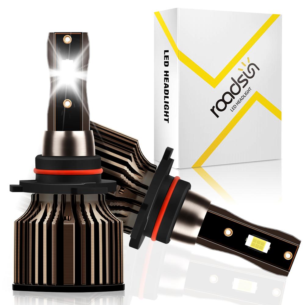 roadsun 2PCS LED Headlight 9005 HB3 9006 HB4 Car Led Lights 20000LM 150W 6500K 3570 CSP Chip Universal Auto Headlamp
