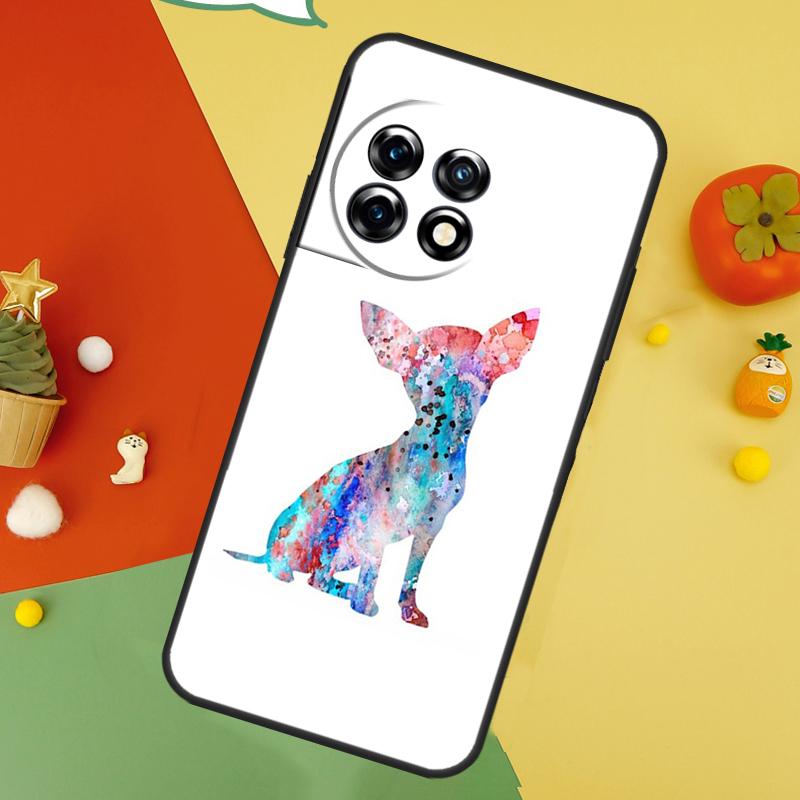 Chihuahua Face Floral Dog Case For OnePlus Nord 5 CE 2 3 4 Lite N20 N30 OnePlus 15 13 12 11 10 10T 12R 13T 13R Cover