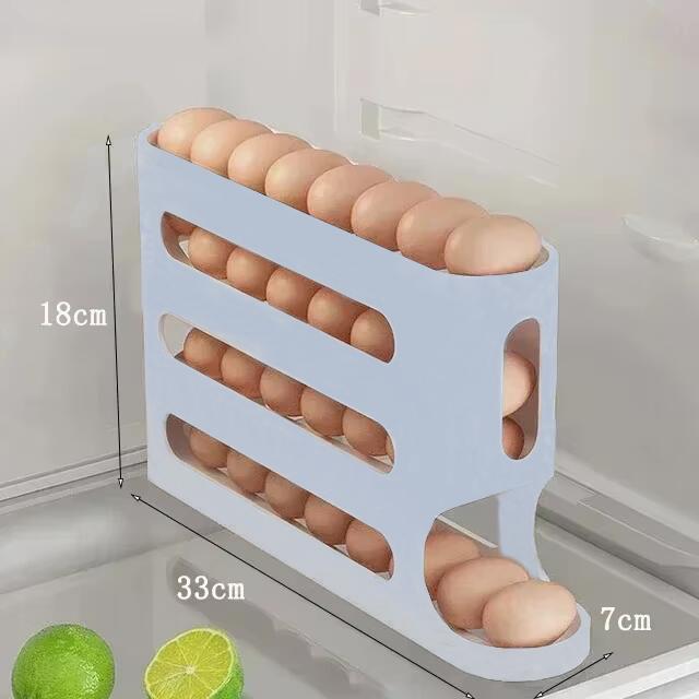 Slide Egg Storage Box Ladder Style Egg Box Storage Refrigerator Side Door Large Capacity Automatic Egg Rolling Machine 980₽
