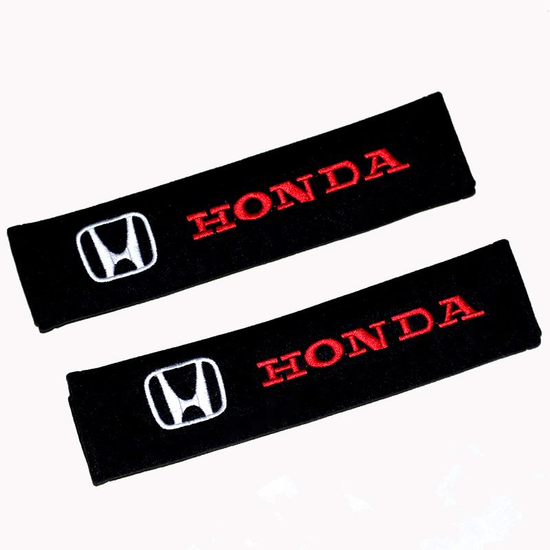 

2 pcs For Mugen Power Honda Civic city Odyssey Accord CRV Hrv Jazz Car headrest pillow Protect Shoulders Pads styling
