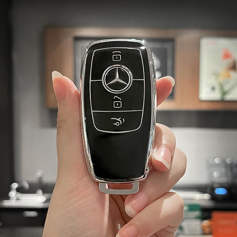 SFX1 For Mercedes-Benz A B C E S G-Class CLA CLS EQA EQB EQC GLA GLB GLC GLE GLS Car Zinc Alloy Key Case Key Bag Car Metal Key Shell