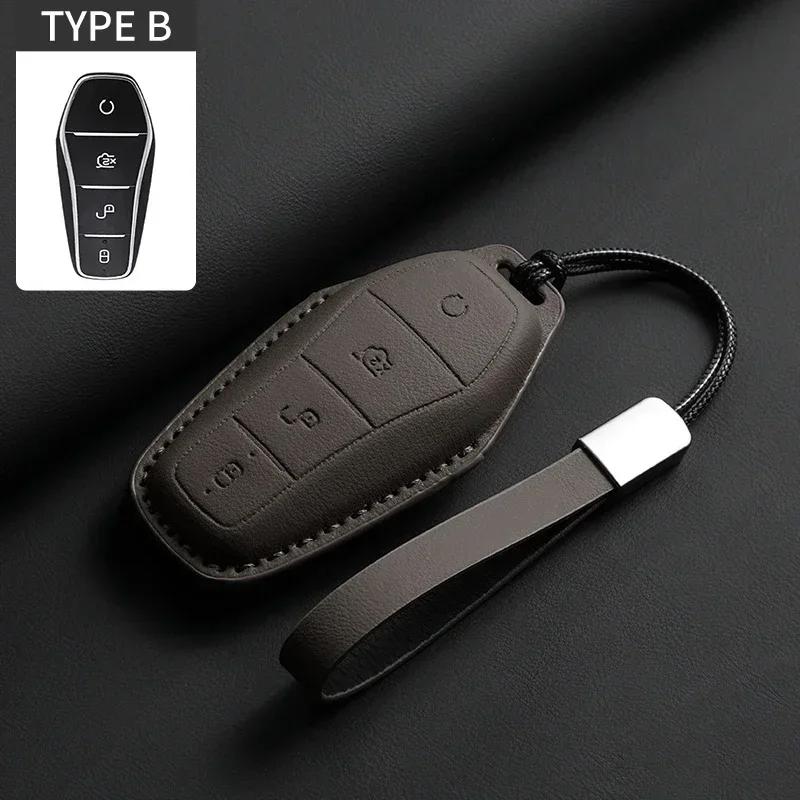 Car Key Cover Case Holder For Byd Han Ev Tang Dm Qin Plus Song Pro Max Yuan Dolphin E2 Protector Auto Key Car Accessories