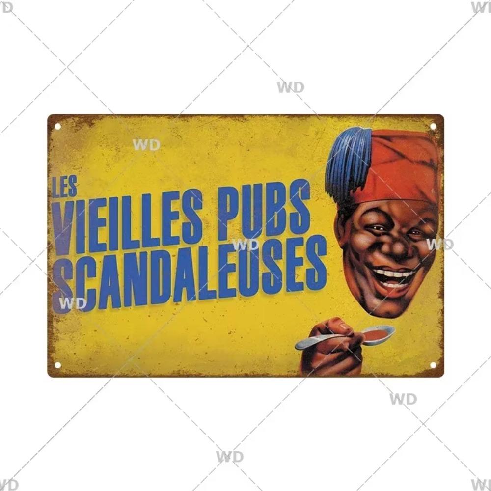 Chocolat Hot Drink Metal Poster Vintage Art Plate Signs Wall Deco Tin Sign Print Plaques Exquisite Crafts Decor Piece