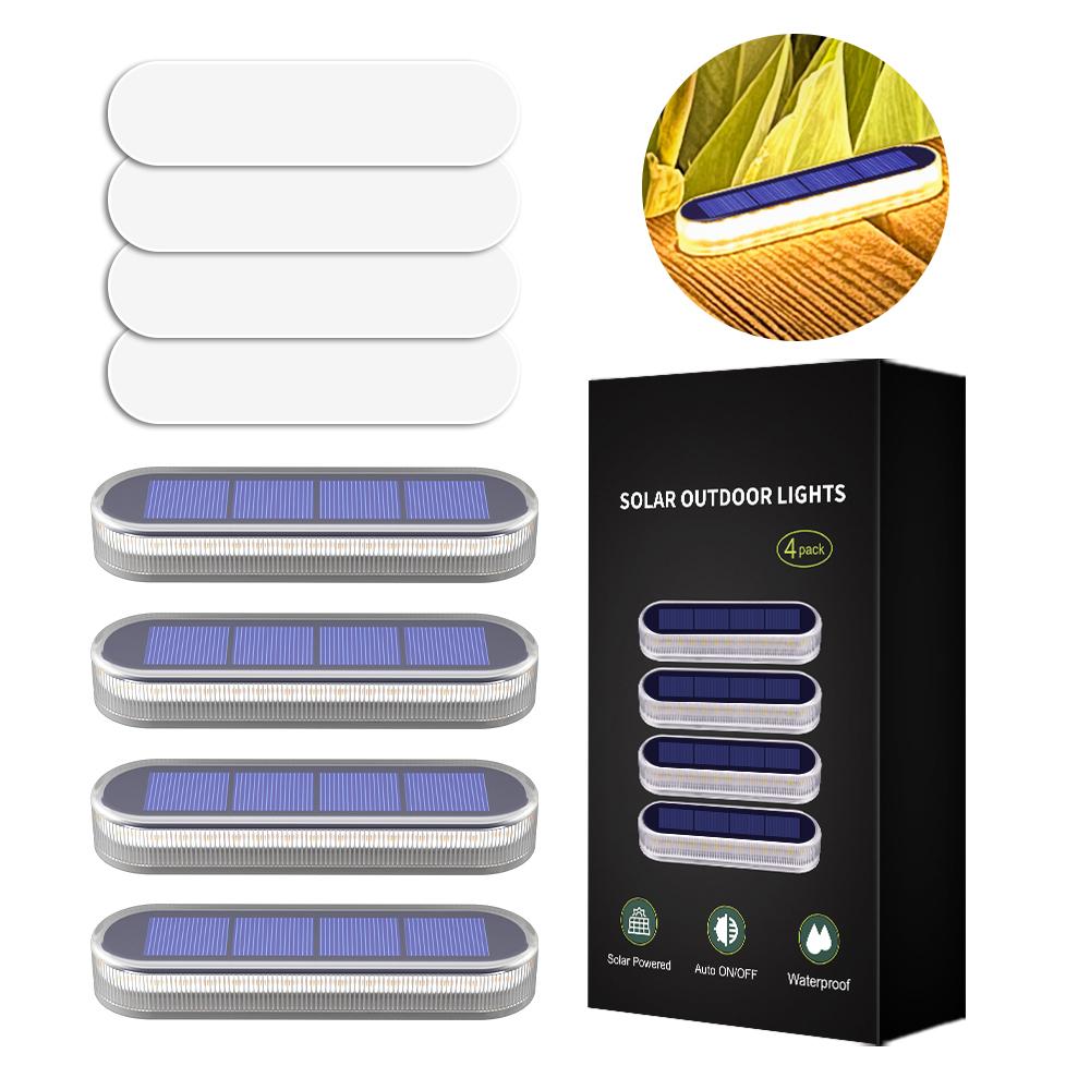 Best Selling Unique Solar LED Landscape Ground Lamp Waterproof IP68 Outdoor Fence Patio Dock Step Light Wireless Deck