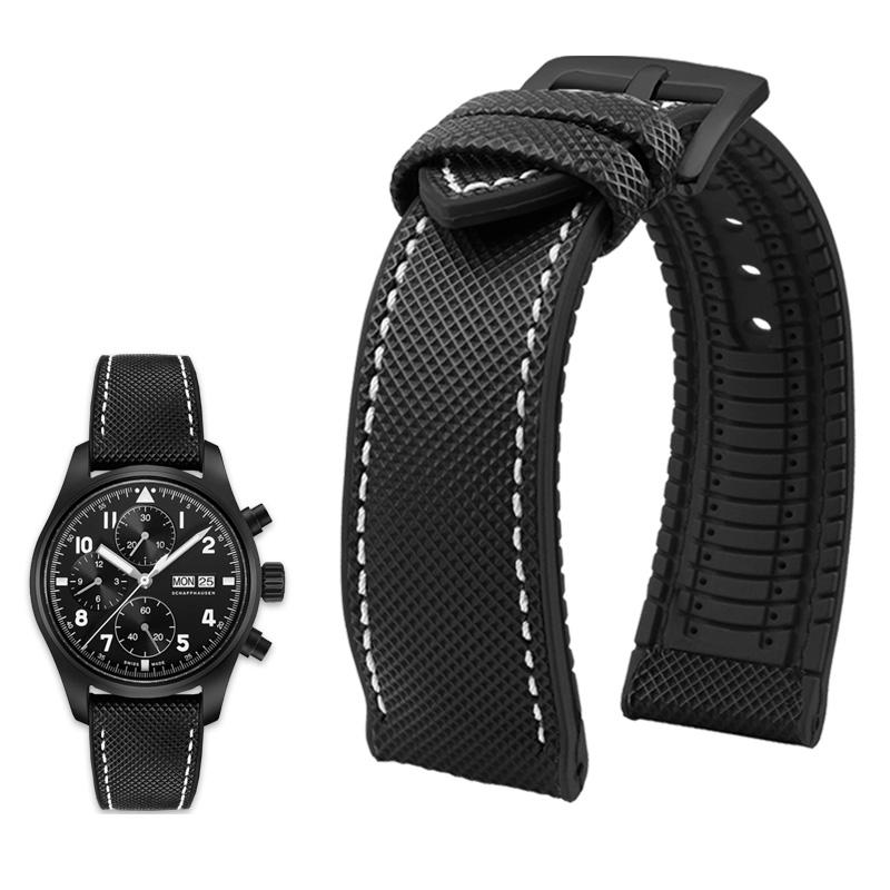 Klassisches 20 mm 21 mm 22 mm Canvas-Nylon für Seiko-Uhren. Gummiband, wasserdichtes Armband für Herren, für Tissot, Citizen, Mido, Uhrenzubehör