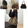 Chic Retro Leopard Print Shoulder Bag Stylish Fall 2024 Large Capacity Tote Handbag