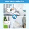 Sealed Window Seal Cloth Weatherproof AC Vent Hose Guards Practical Window Sealing Kit  Tilt Window