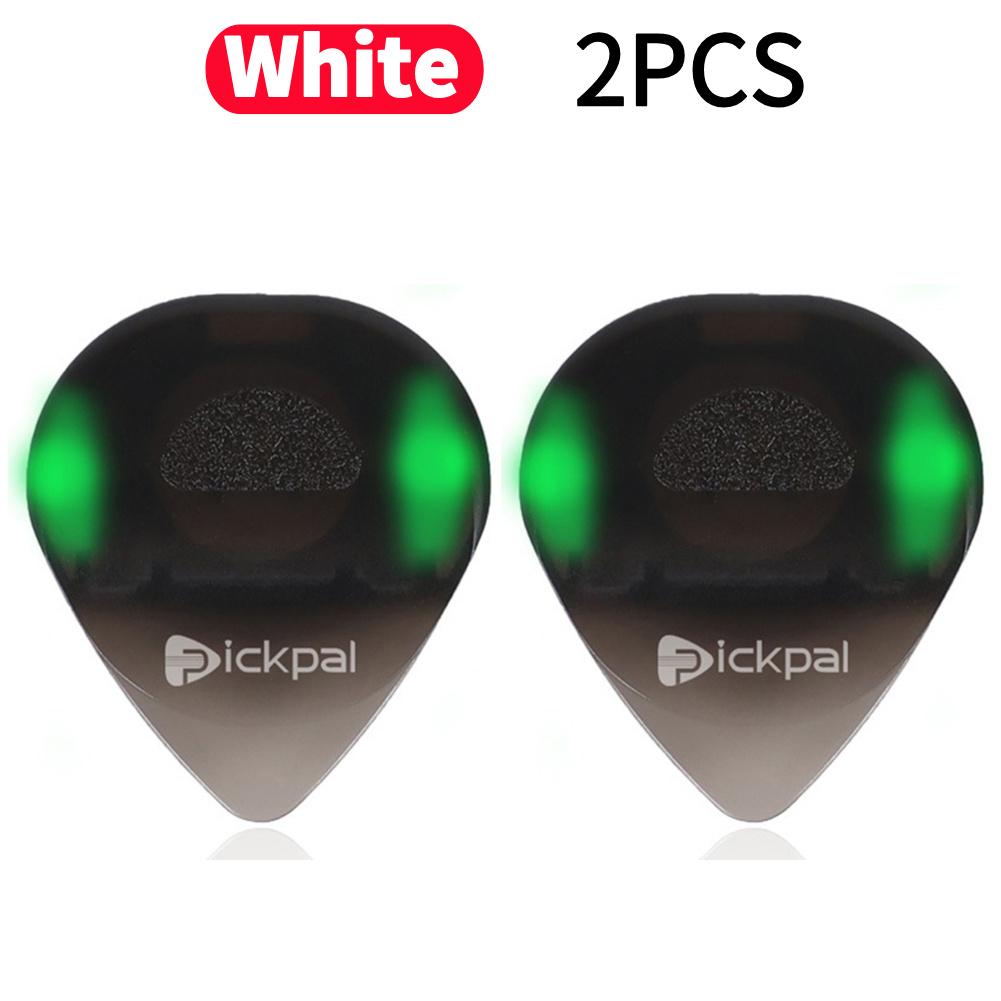 Părți de chitară din plastic cu lumină LED de înaltă sensibilitate Instrument muzical Plectru strălucitor portabil pentru chitariști electrici de bas