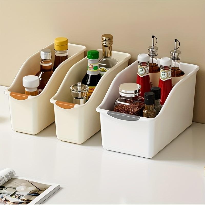 1PCS/2PCS Plastic Multi-functional Storage Box Set, Curved Design Is Suitable for Household Finishing Containers