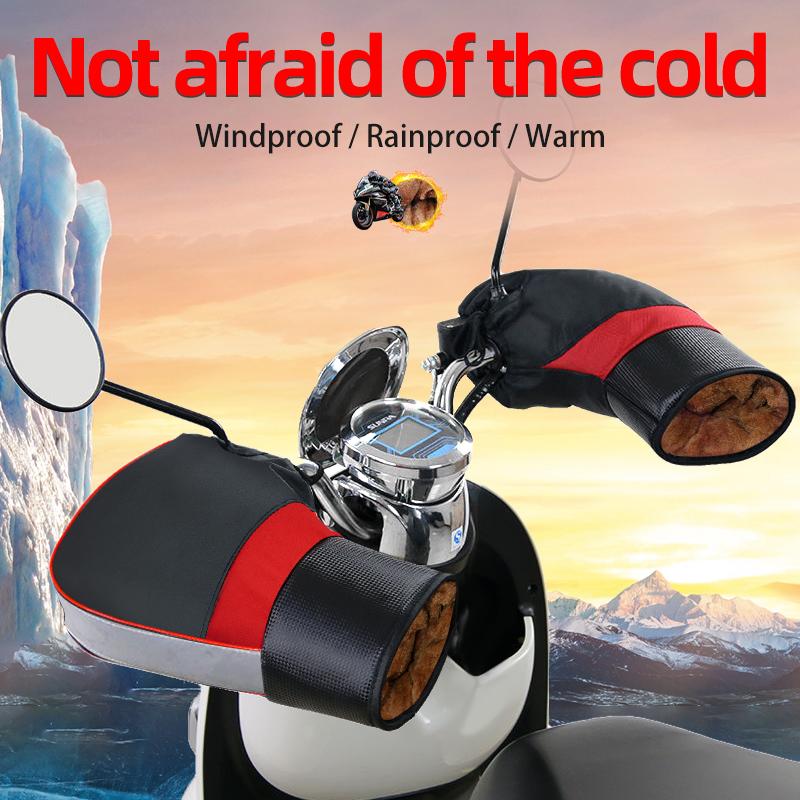 Motorcycle Riding Handle Winter Gloves Warm Handle Waterproof Windproof Scooter Handle Insulation Sleeve Motorcycle Accessor