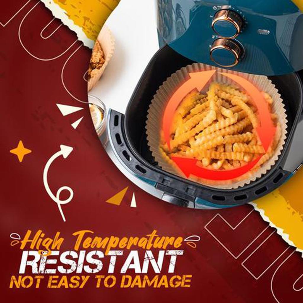 100PCS  Fryer Pad Paper Food Baking Paper High Temperature Resistant Fryer