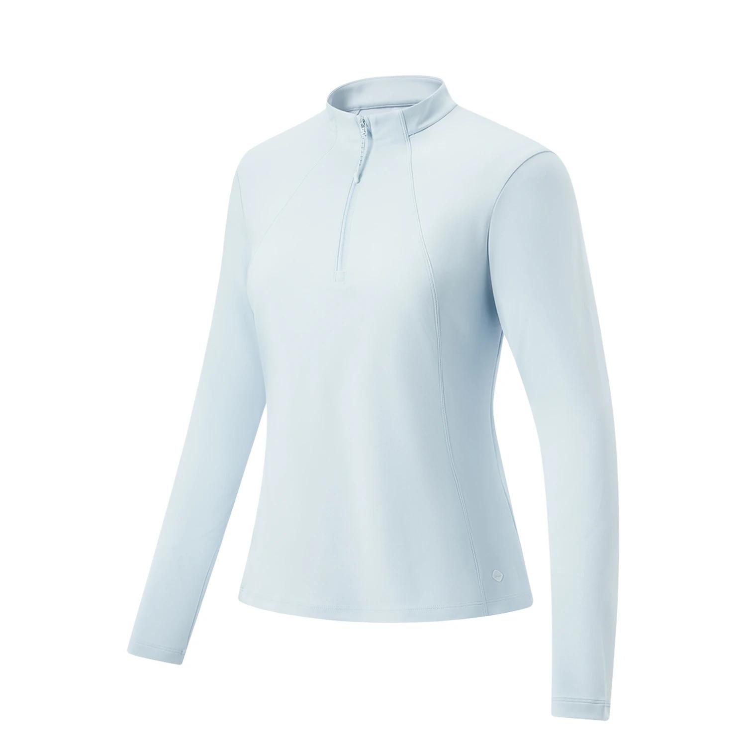 Li-Ning Fitness Series Solid Color Casual Minimalist Stand Collar Fashion Workout Top Women tops ATLW062-3 S
