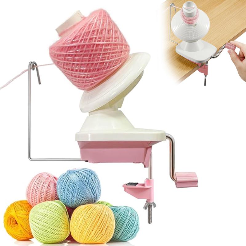 Yarn Winder Crocheting Yarn Wool Ball Winder Easy-to-Install Efficiently Yarn Cake Winder Make Neat Yarn Cake for Knitting