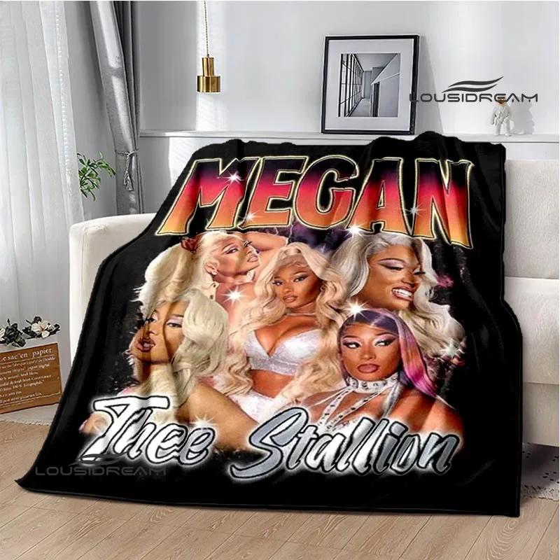 Rapper Megan Thee Stallion Blanket Flannel Warm Blankets Soft and Comfortable Blanket Bed Linings Cubre Cama Birthday Gift