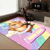 1PC Custom Name Royal Hamster Dance Party Theme Floor Mat Ideal for Living Room, Game Rooms, Office, Bedroom, Floor Mat Playful Design