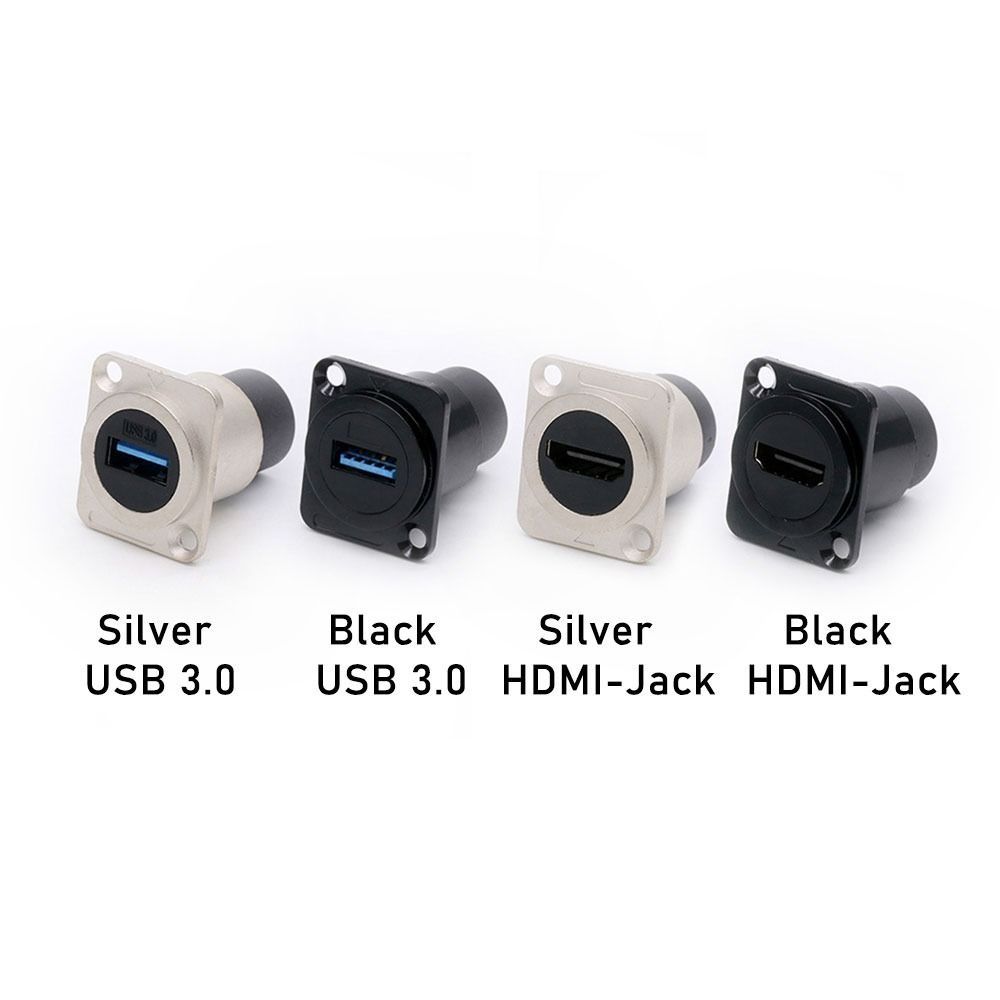 module USB connector Electronic Connectors Female to Female Jacks Panel HDMI-Compatible Socket