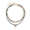 2/3/4pcs/set Cartoon Rice Beaded Chain Christmas Tree Cartoon Pendant Choker  Decoration