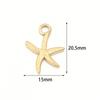 2Pcs Stainless Steel Marine Animal Pendant Dolphin Starfish Shell Shape Charms For Jewelry Making DIY Fashion Necklace Earrings