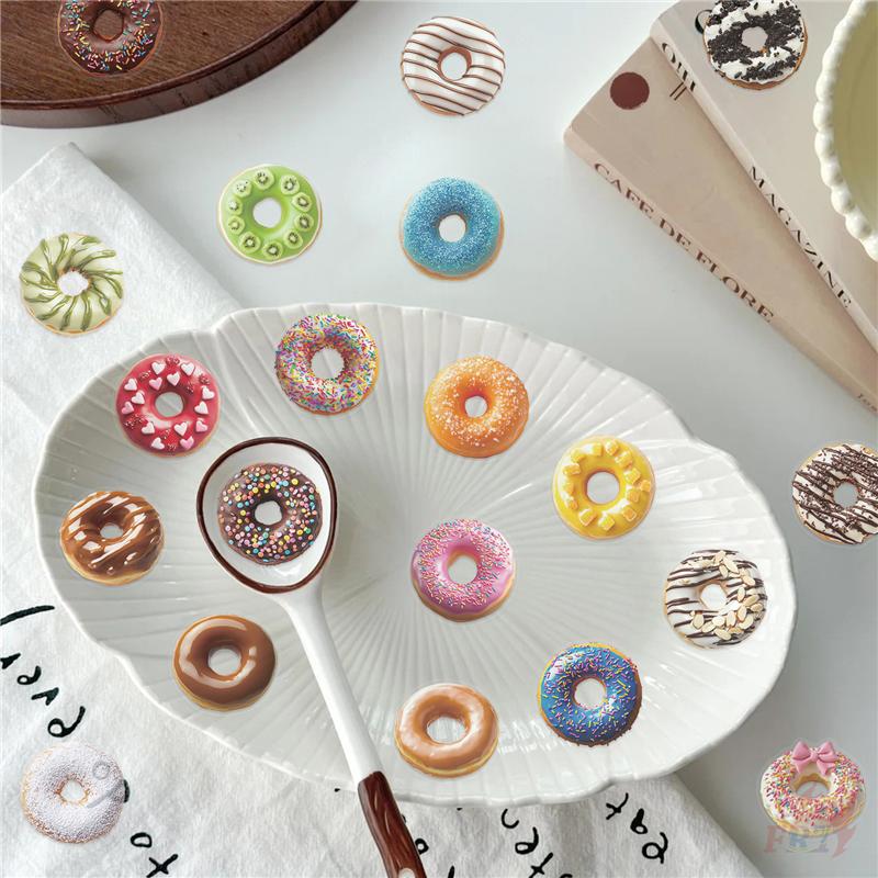 50Pcs/Set Sweet Doughnuts Series 01 PET Stickers Waterproof DIY Fashion Doodle Decals Stickers