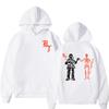 Forward Observations Group Graphic Hoodie Male Vintage Black Streetwear Skeleton Graphic Hoodies Gothic Oversized Sweatshirt