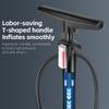 WEST BIKING Portable Bicycle Pump High Pressure Cycling Ball Inflator Standing Bike Hand Motorcycle Bike Tire Fill Pump Air Pump