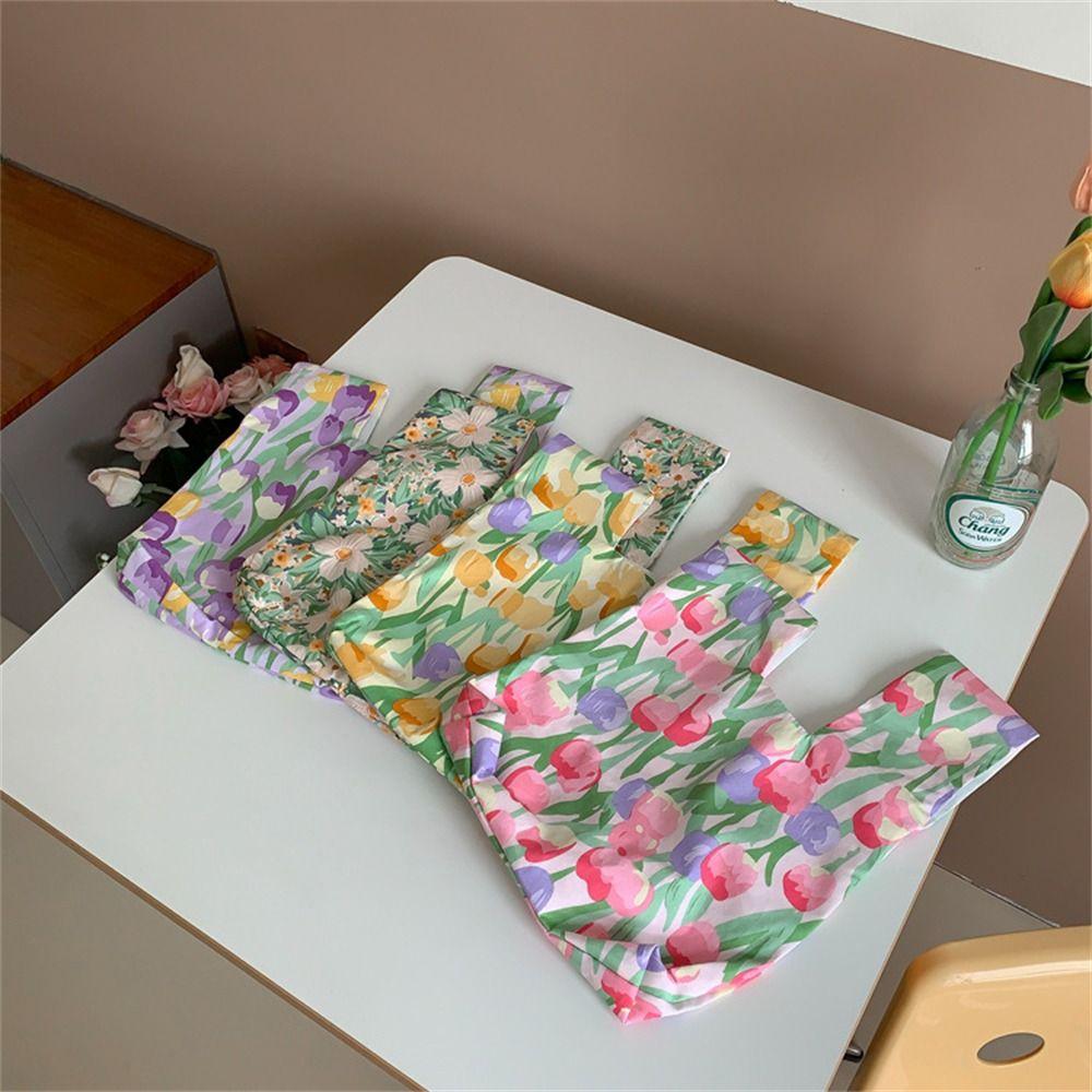 

Small Knot Wrist Bag Cotton Tote Bag Casual Coin Purse Women Girls