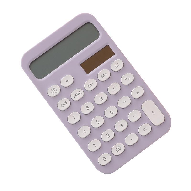 Compact 12-Digit Calculator, Portable and Vibrant, Ideal for Students and Office Use