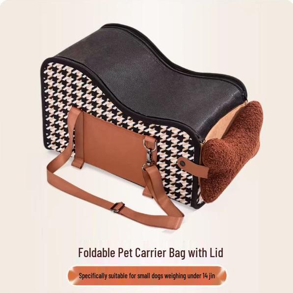 Car Dog Seat for Small Puppies - In-Car Center Console Pet Seat