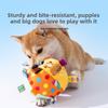Dog Plush Sound Bell Ball Toy Ball Pet Bite-resistant Companionship Interaction Medium and Large Dog Training Football Supplies