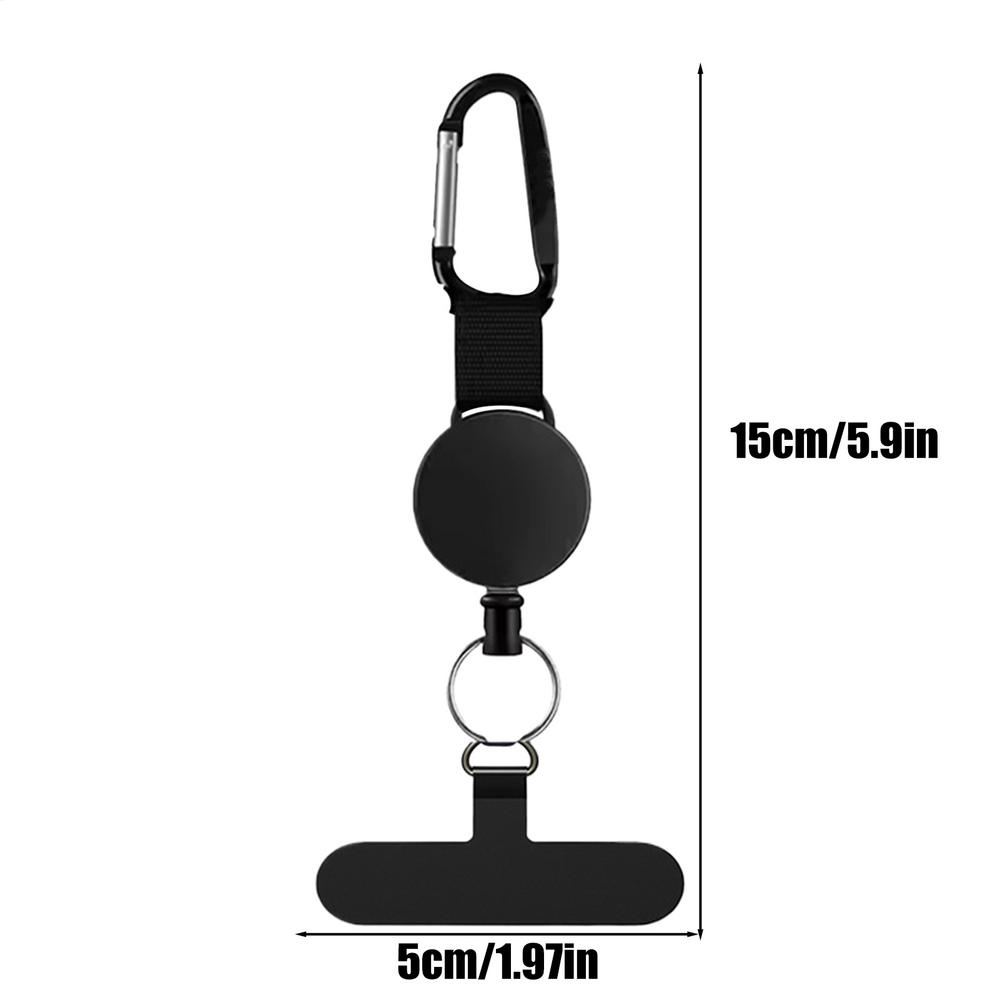 Anti Theft Phone Security Strap with Carabiner Retractable Phone Tether Lanyard Prevents Phones from Falling for Cycling Skiing