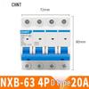 Chint NXB Air Switch Circuit Breaker: 1P, 2P, 3P, 4P Household Type D Three-Phase Disconnector 380V.