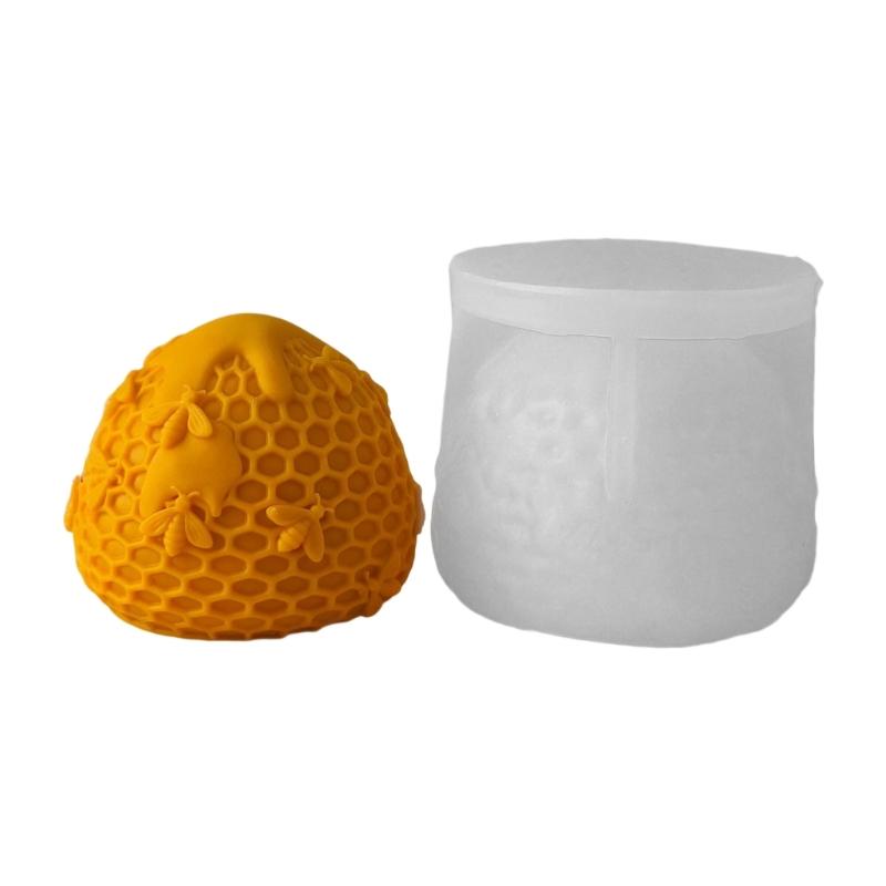 High Temperatures Resistant Silicone Candle Mould for Honeycombs Candle and Soap Making With Realistic Texture