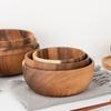 Round Salad Bowl - Wide Range Of Uses - Durable And Reliable Wooden Bowls Bowl Bowls Round Bowl
