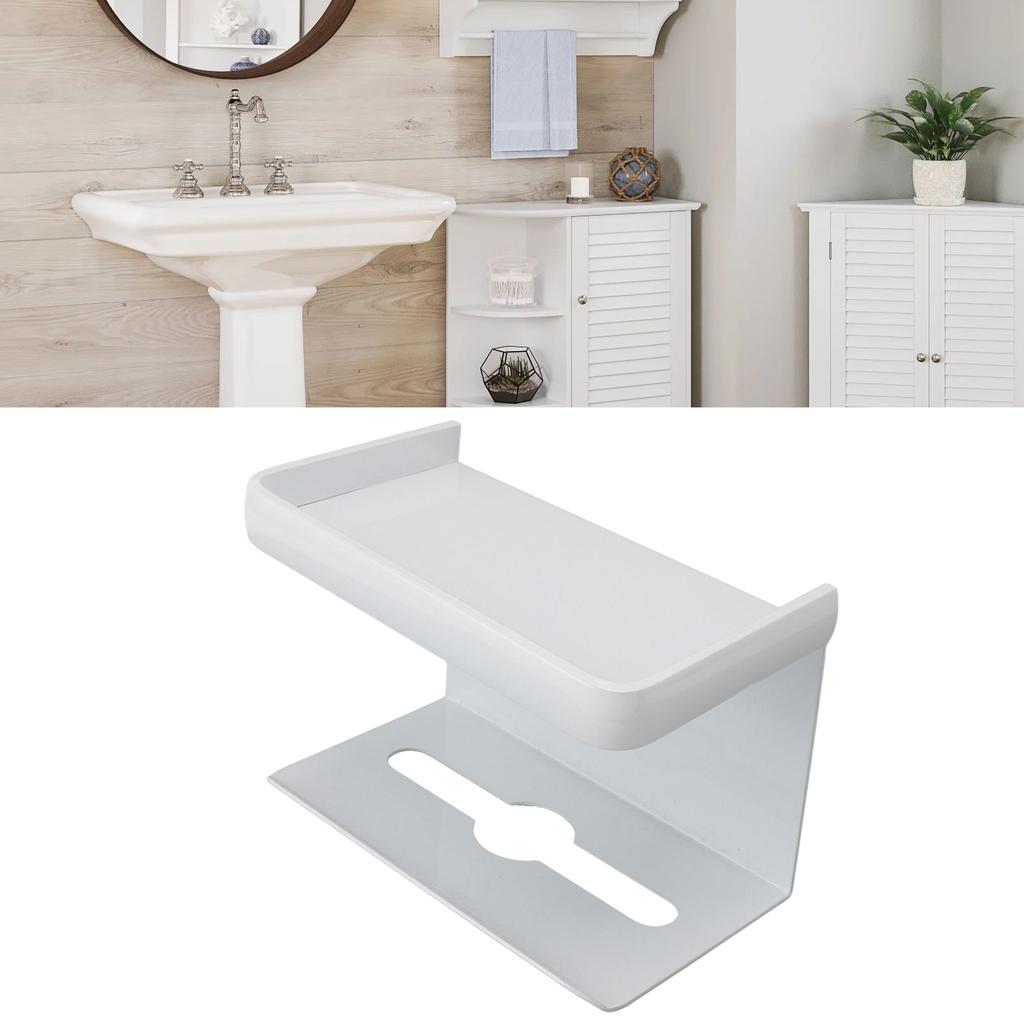 Toilet Paper Holder Wall Mount Tissue Roll Storage Rack Aluminum Tissue Dispenser for Bathroom Washroom