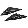 Black Racing Style Rear Side Window Scoop Air Vent/Louver For 16-21 Civic Sedan