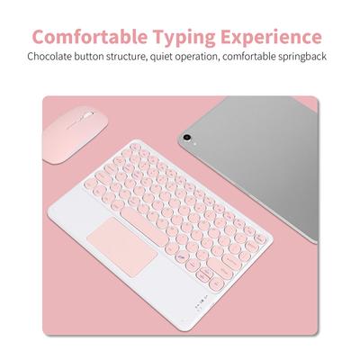 BT3.0 Wireless Keyboard 78 Keys Rechargeable Keyboard Slim Design Multi-function Shortcut Keys
