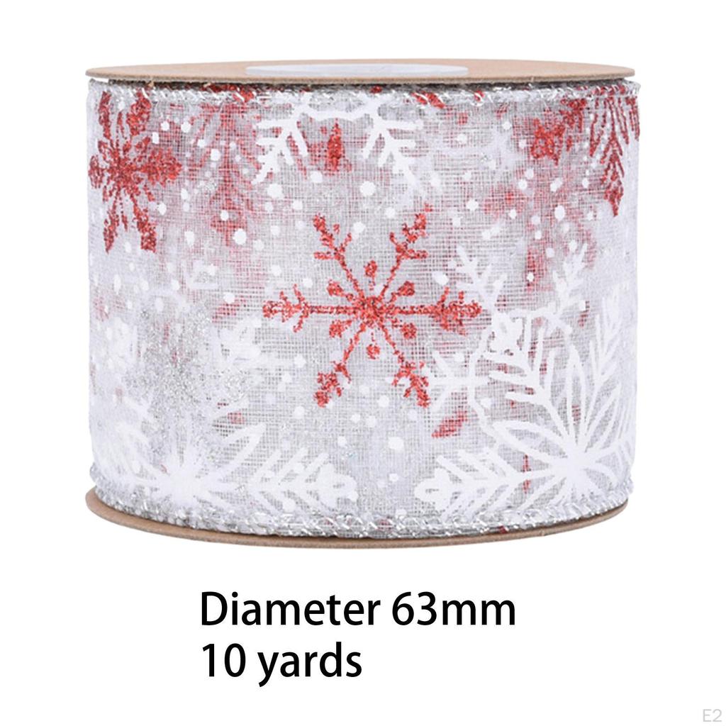 Christmas Ribbon Organza Ribbons Creative Decorative Gifts Wrapping Xmas for