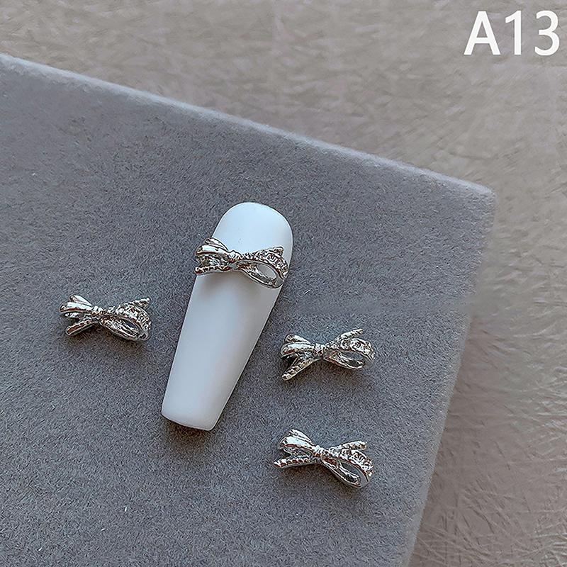 10 Stück Nail Art Charm Glänzende Nageldekoration Glitzer Nagel Maniküre Zubehör Bowknot Schmetterling Nail Art Dekorationen Teile