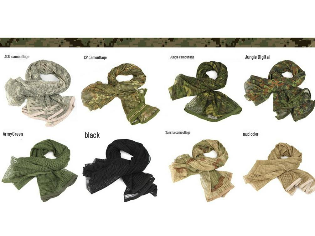 Special Forces Tactical Jungle Camouflage Multi-Purpose Mesh Scarf