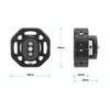 HDRIG Round Aluminum Camera Cage Side Handle with 1/4 Screws & 3/8 Positioning Hole