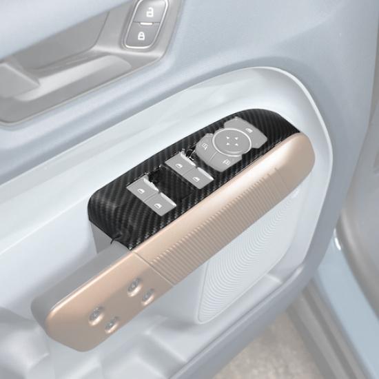 Car Window Lift Switch Cover Trim For Ford Maverick -2025 Accessories Carbon