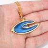 Anime Magical Girls Elegant Blue Eyes Enamel Necklace Cosplay Props Pendants Choker For Women Men Jewelry Accessories Gifts