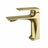 TLXT Hot & Cold Flat Basin Faucet, Brushed Gold